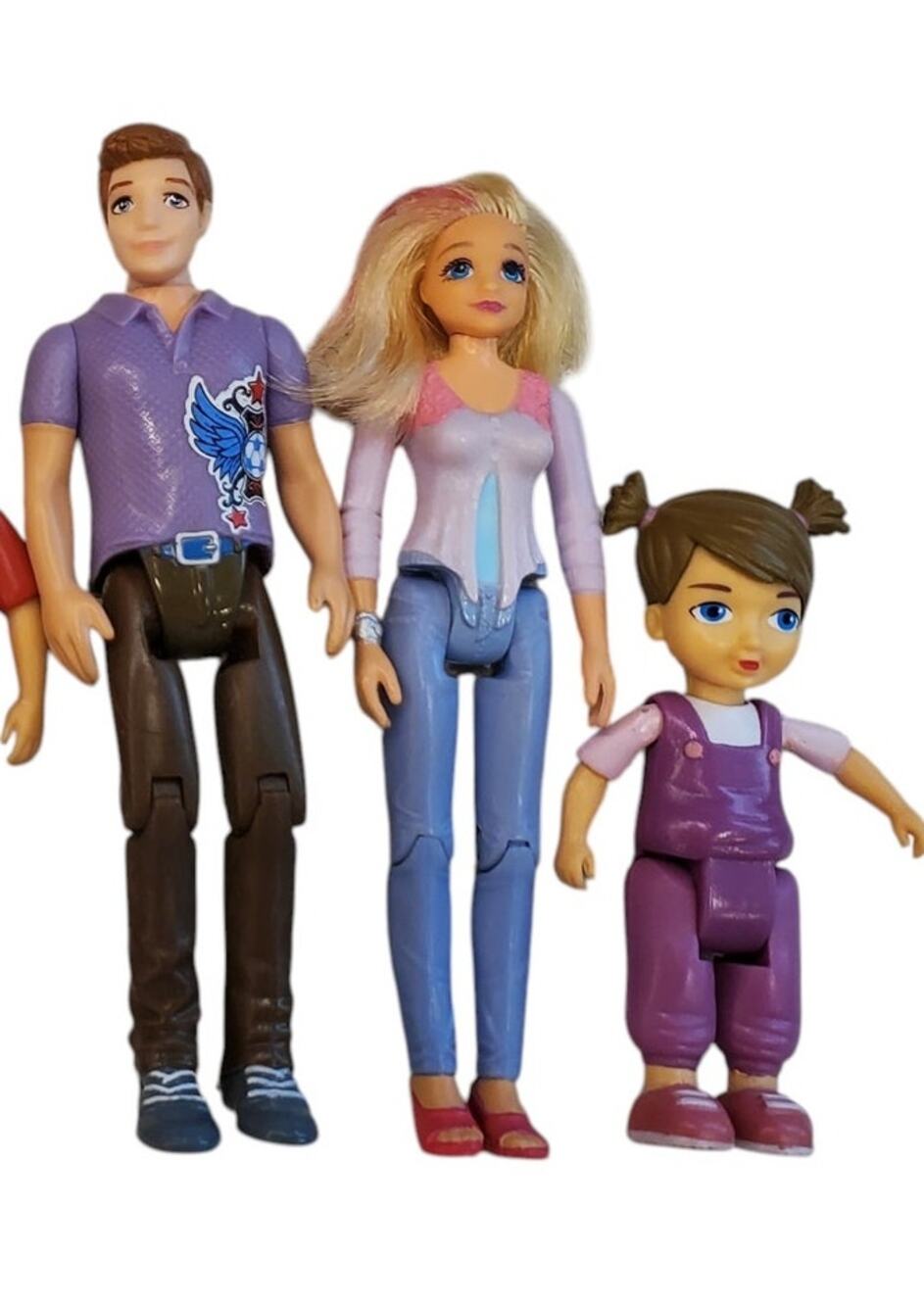 2014 Fisher Price LOVING FAMILY Dollhouse People MOM DAD CHILD Caucasian